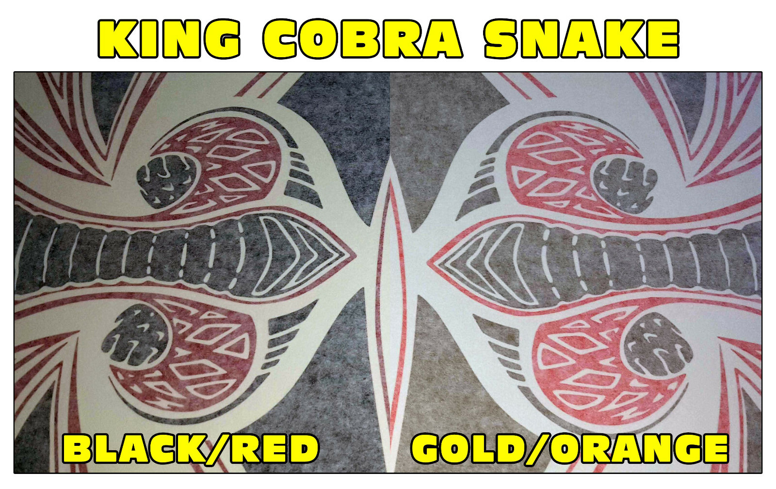 SP – C106-SK 1978 KING COBRA COMPLETE – HOOD SNAKE – SPOILER STRIPE – NAMES