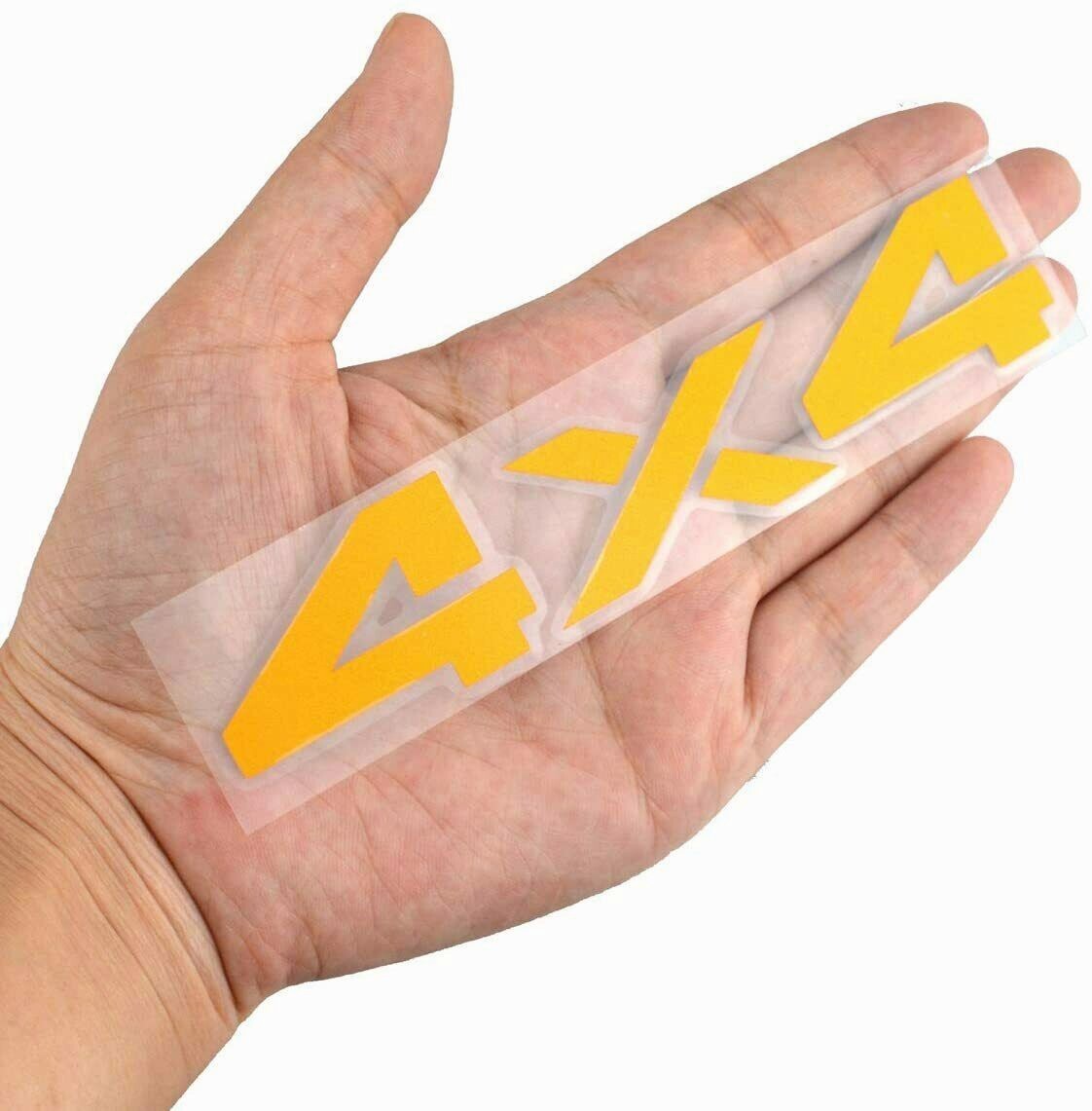 2x 6.5 Inch 4×4 Decals Stickers fit for Auto, Wall, Laptop, Phone, Truck,(Yellow