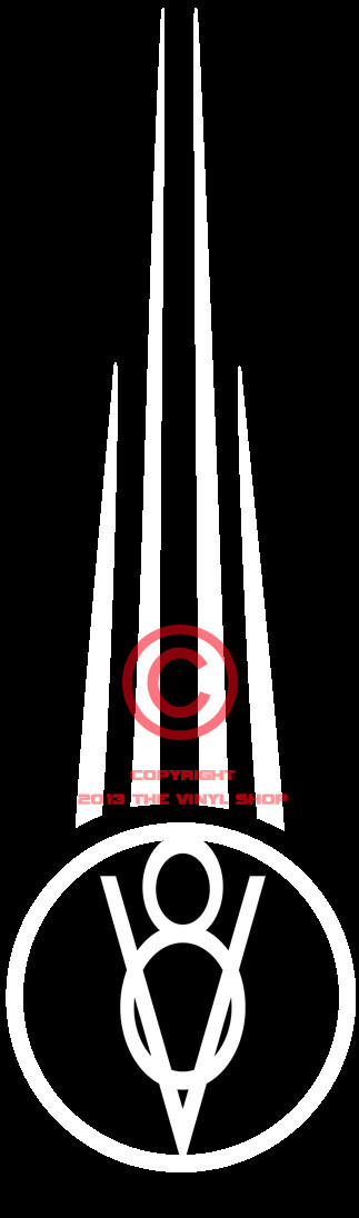VINTAGE Pinstripe V8 Spear Stripe,Kit,Drag Race,Hand Lettered 14 inch tall