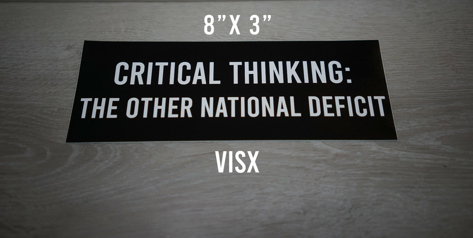 Critical thinking the other national deficit Bumper Magnet funny tailgate jdm