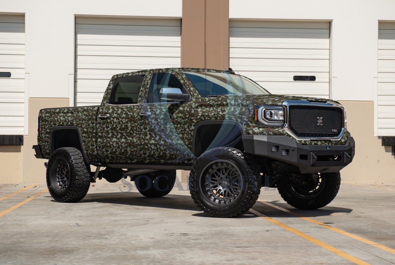 Camouflage Digital Army Green Military Matte Vinyl Sticker Wrap Decal Sheet Film