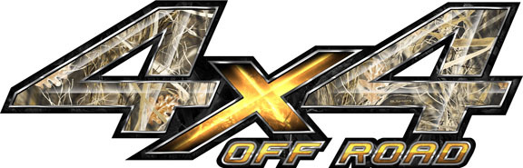 4×4 off road obliteration tall grass camouflage truck decal sticker set
