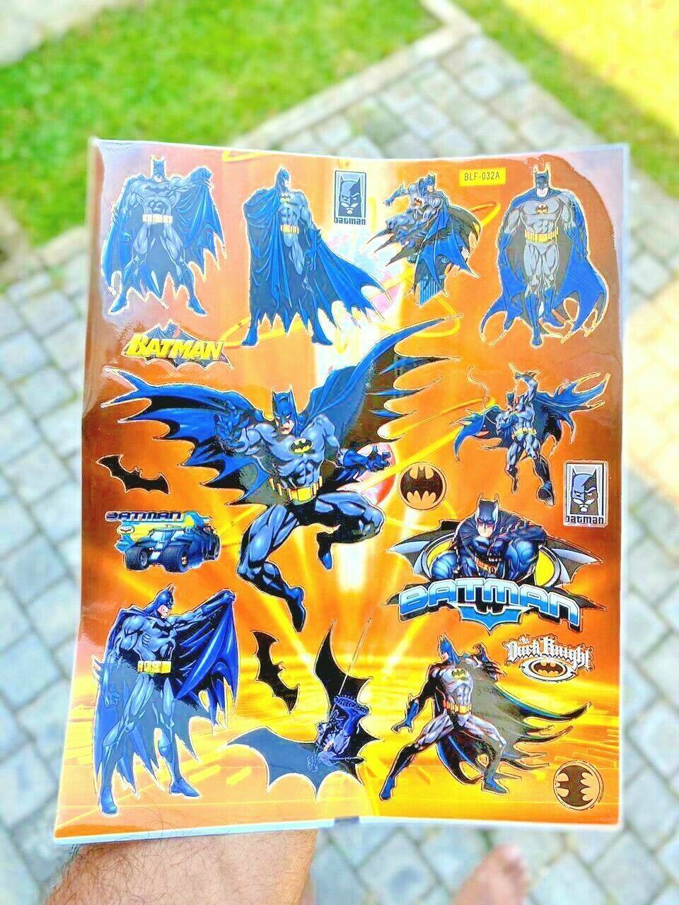 Various Batman Stickers/Decals–Assorted/Cut up Sheet–AWESOME!! READ PLEASE!!
