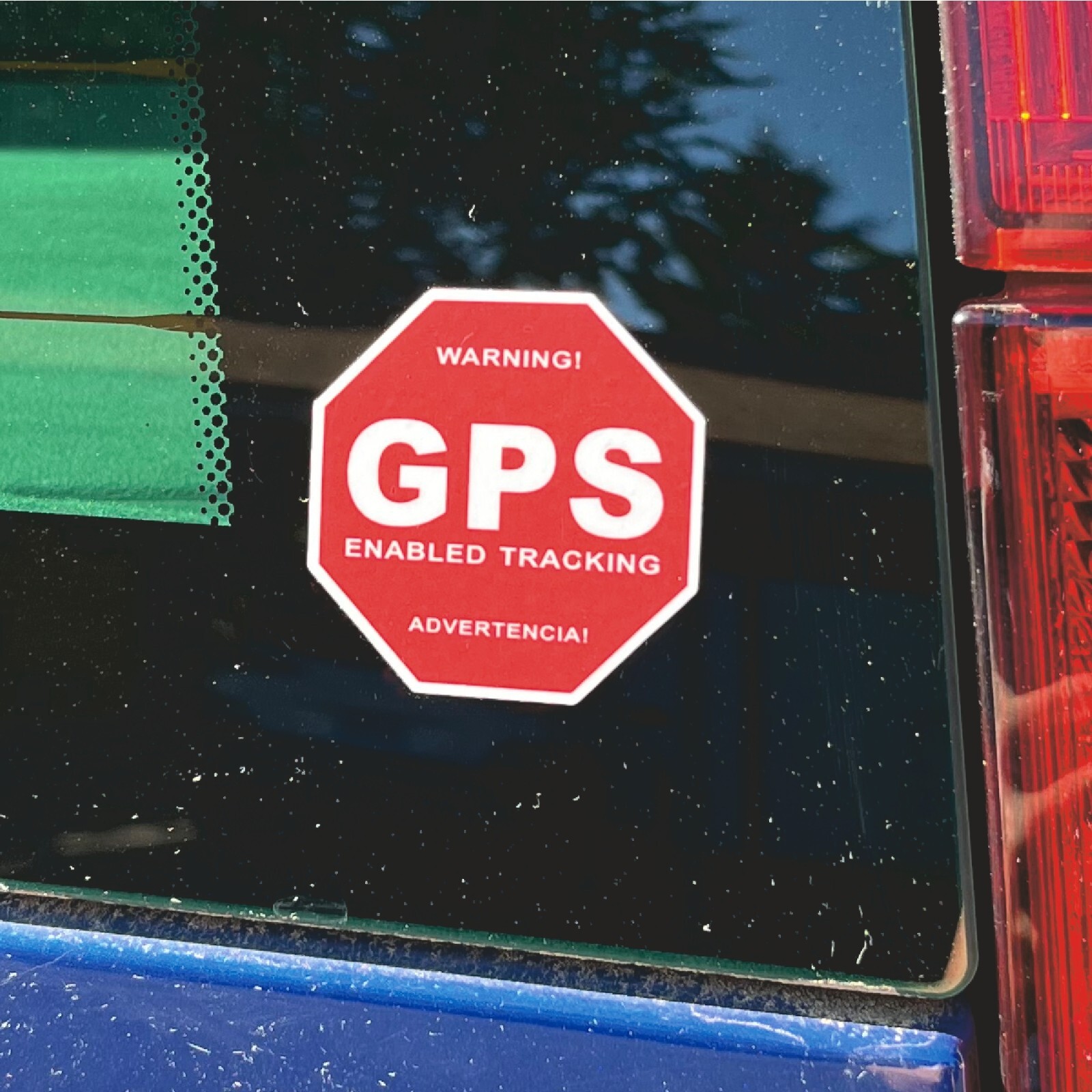 13 PACK GPS Tracking Warning Theft Deterrent Laminated Stickers High Quality