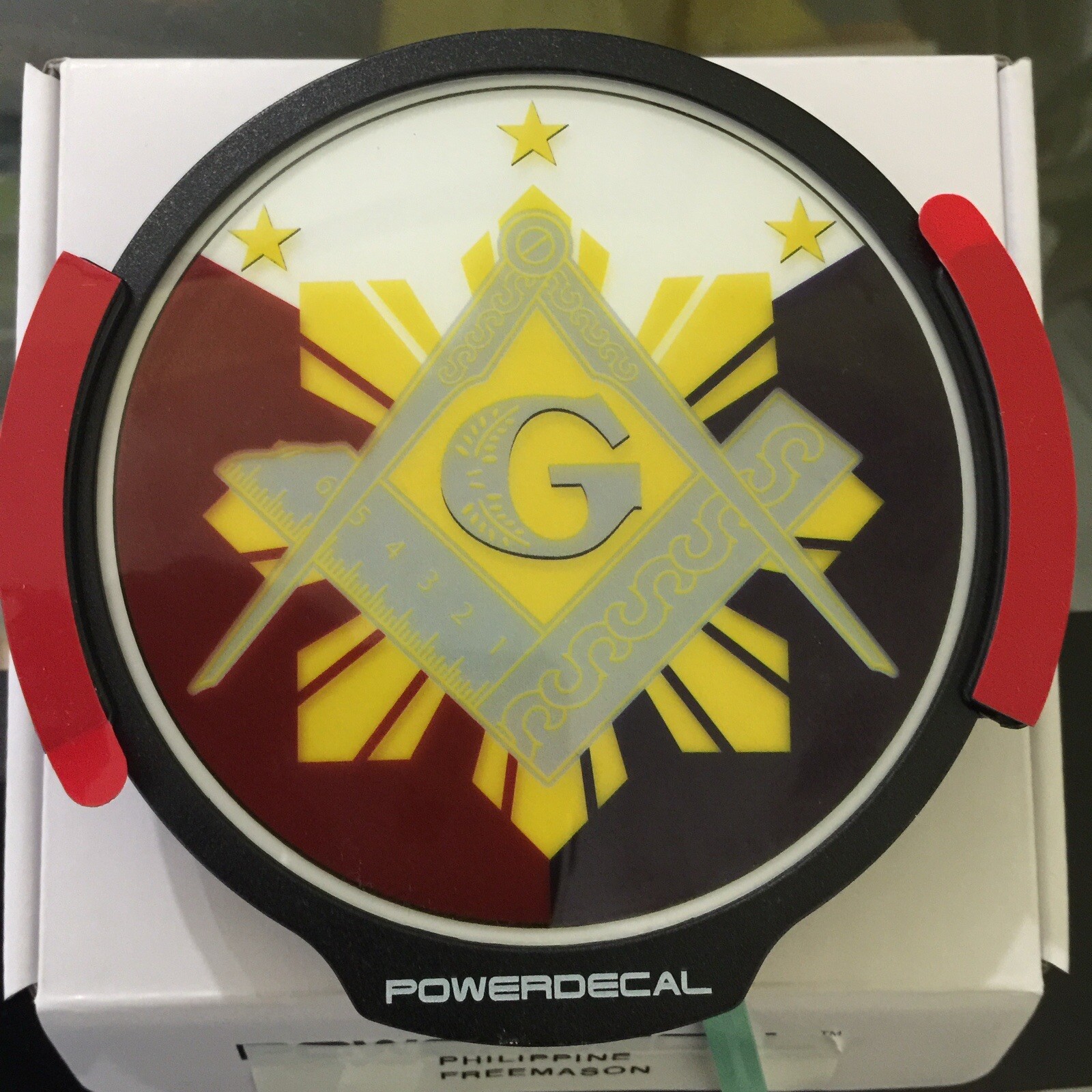 Philippine Freemason Light Up Decal Powerdecal Backlit LED Motion Sensing Decal