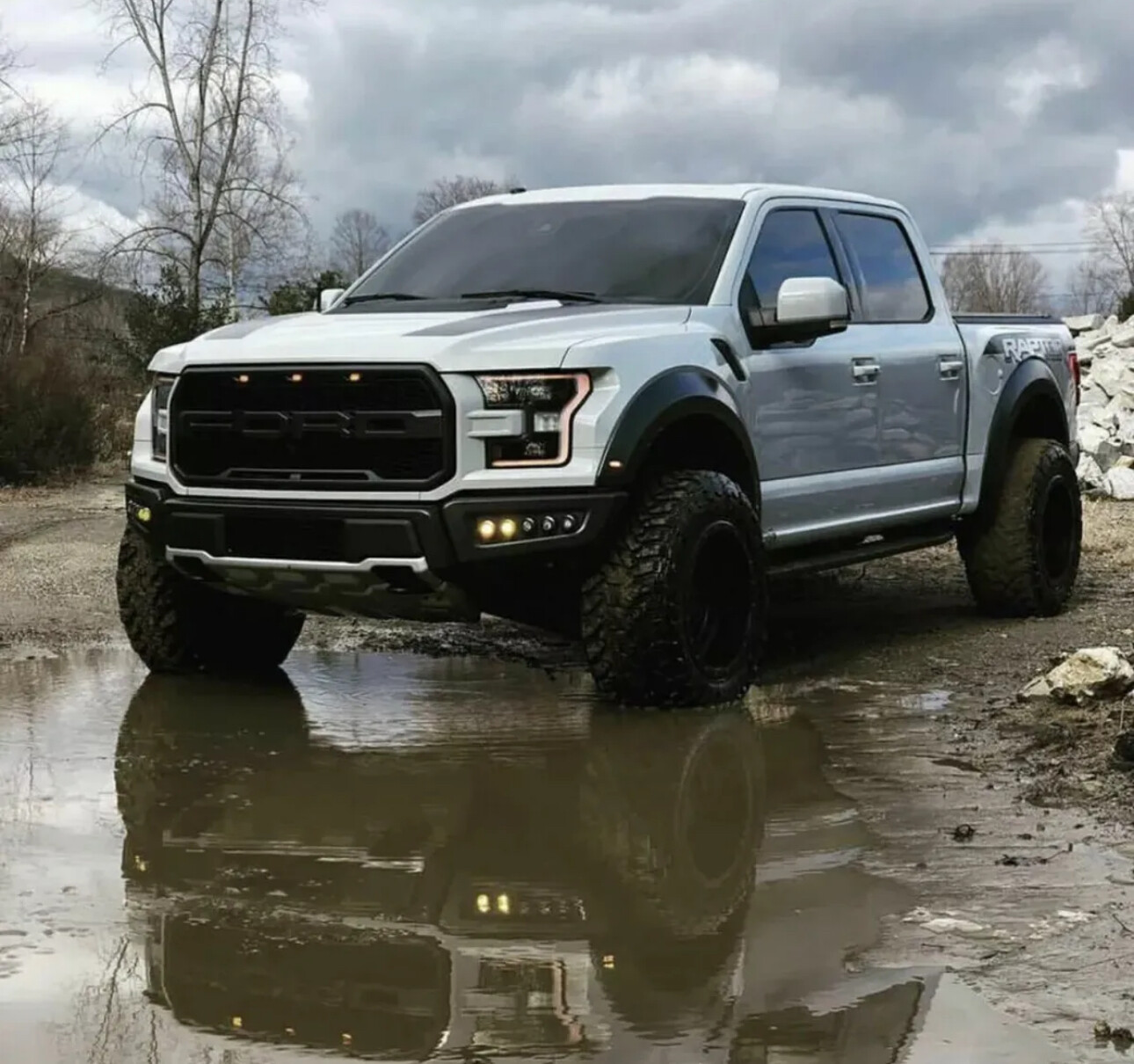 Hood Vinyl Decals graphics stripe – Ford Raptor F-150