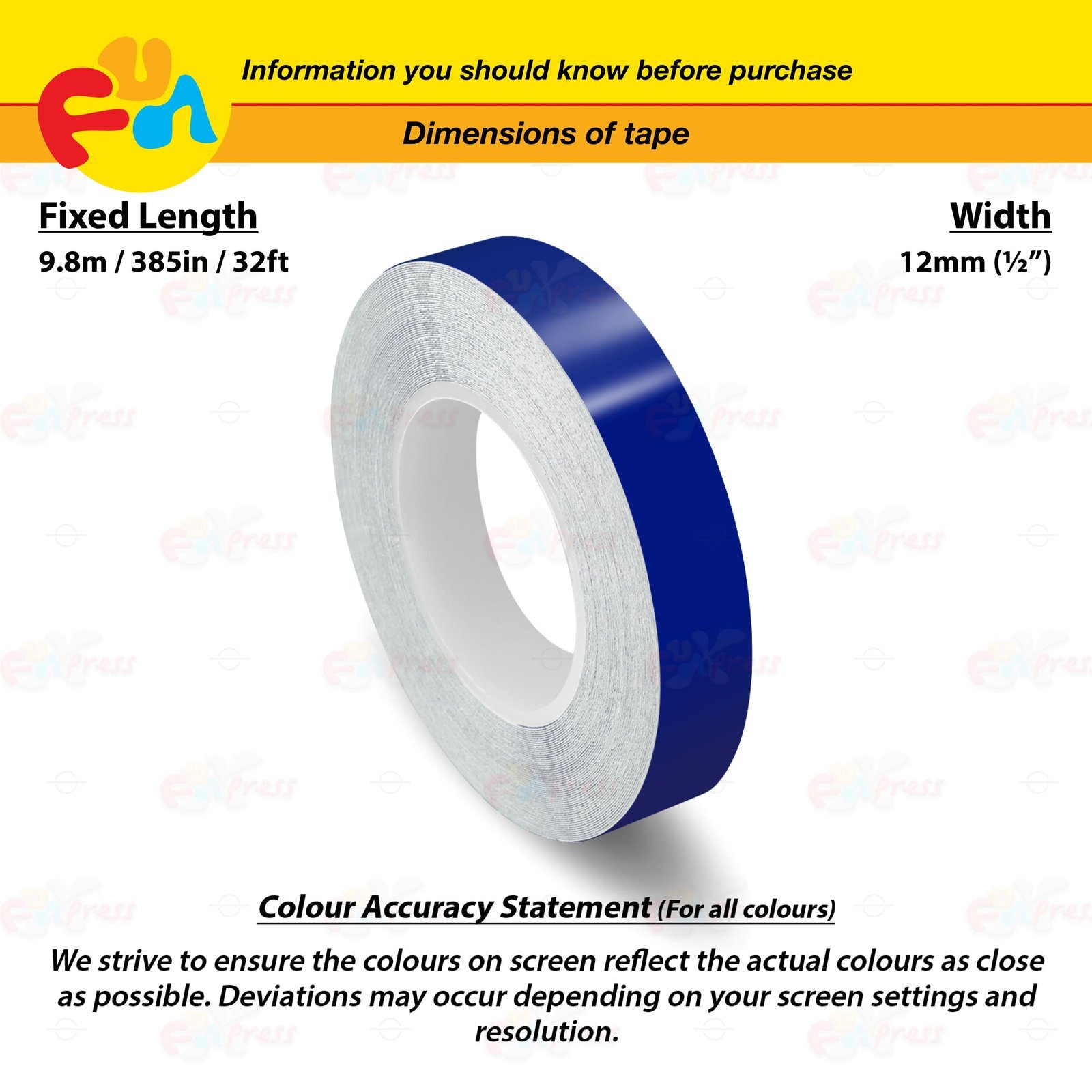 DARK BLUE 1/2″ 12mm PIN STRIPE Car SUV Model Streamline TAPE Decal Vinyl Sticker