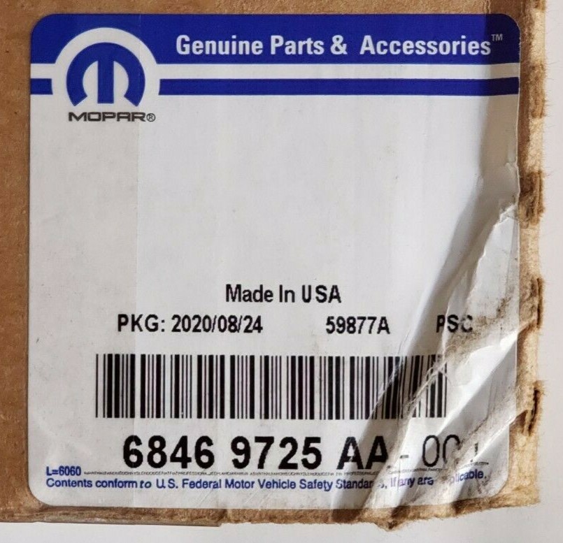 New 2018-2024 Dodge Ram 1500 Classic WARLOCK Bed Side 2 Decals, OEM Mopar