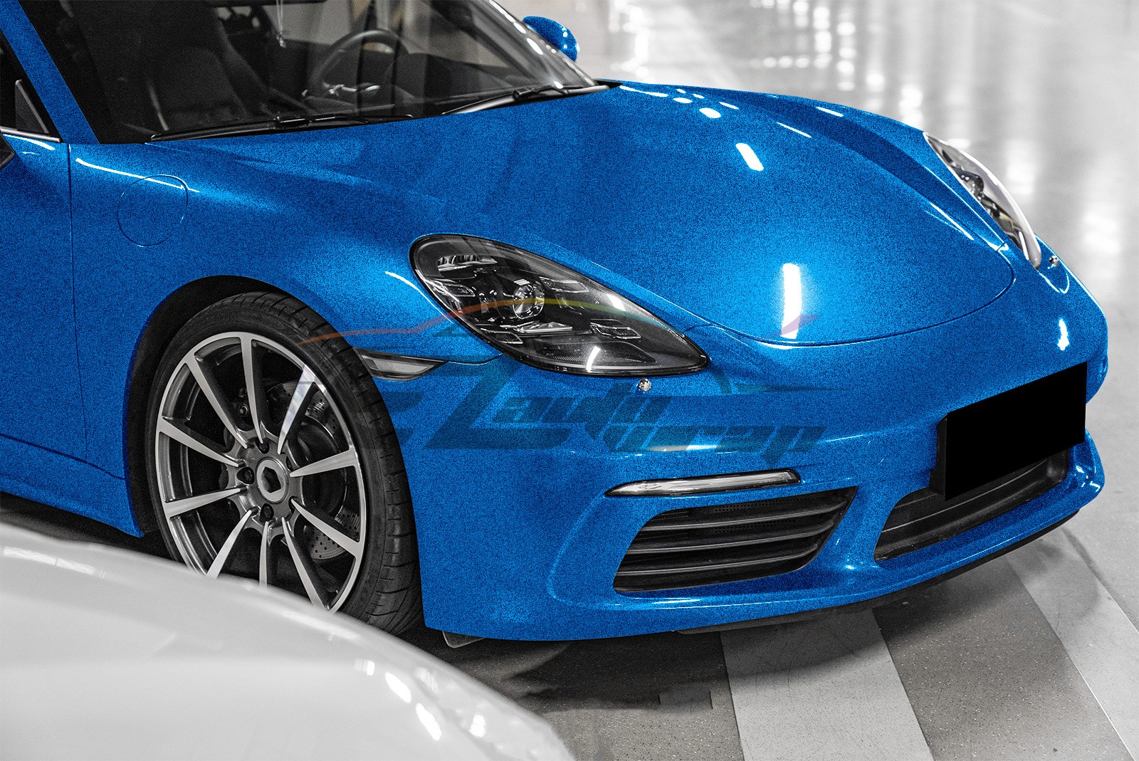 Gloss Diamond Glitter Sky Blue Metallic Car Vinyl Wrap Sticker Bubble Free