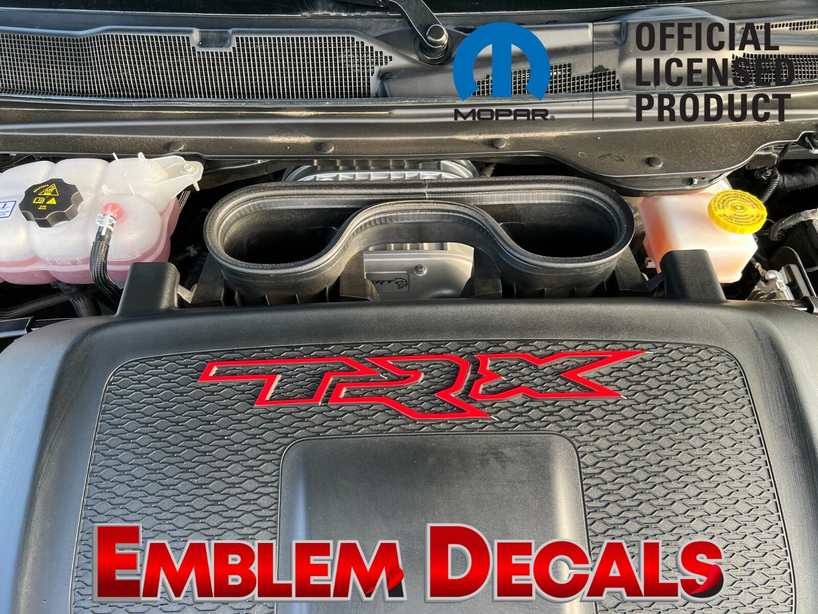 Ram 1500 TRX Engine Cover Emblem Overlay Decal 2021 2022 2023