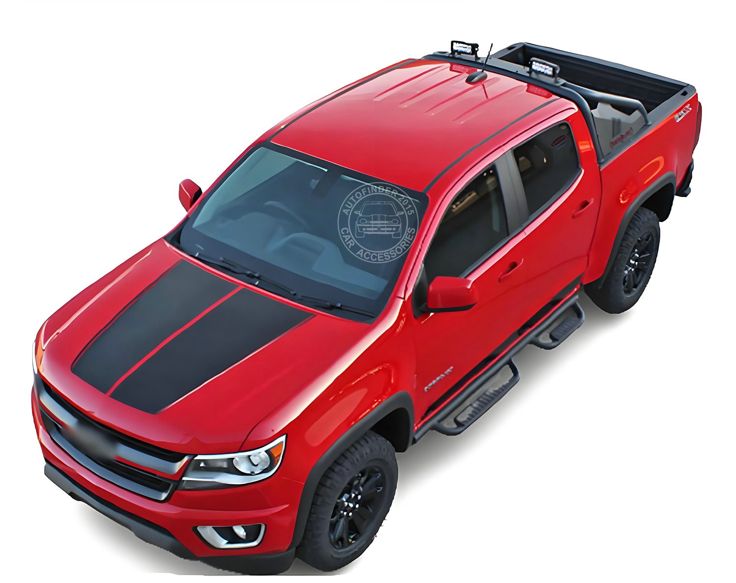Pickup Truck Hood Sticker For Chevrolet Colorado 2017-2020 Bonnet Racing Stripes