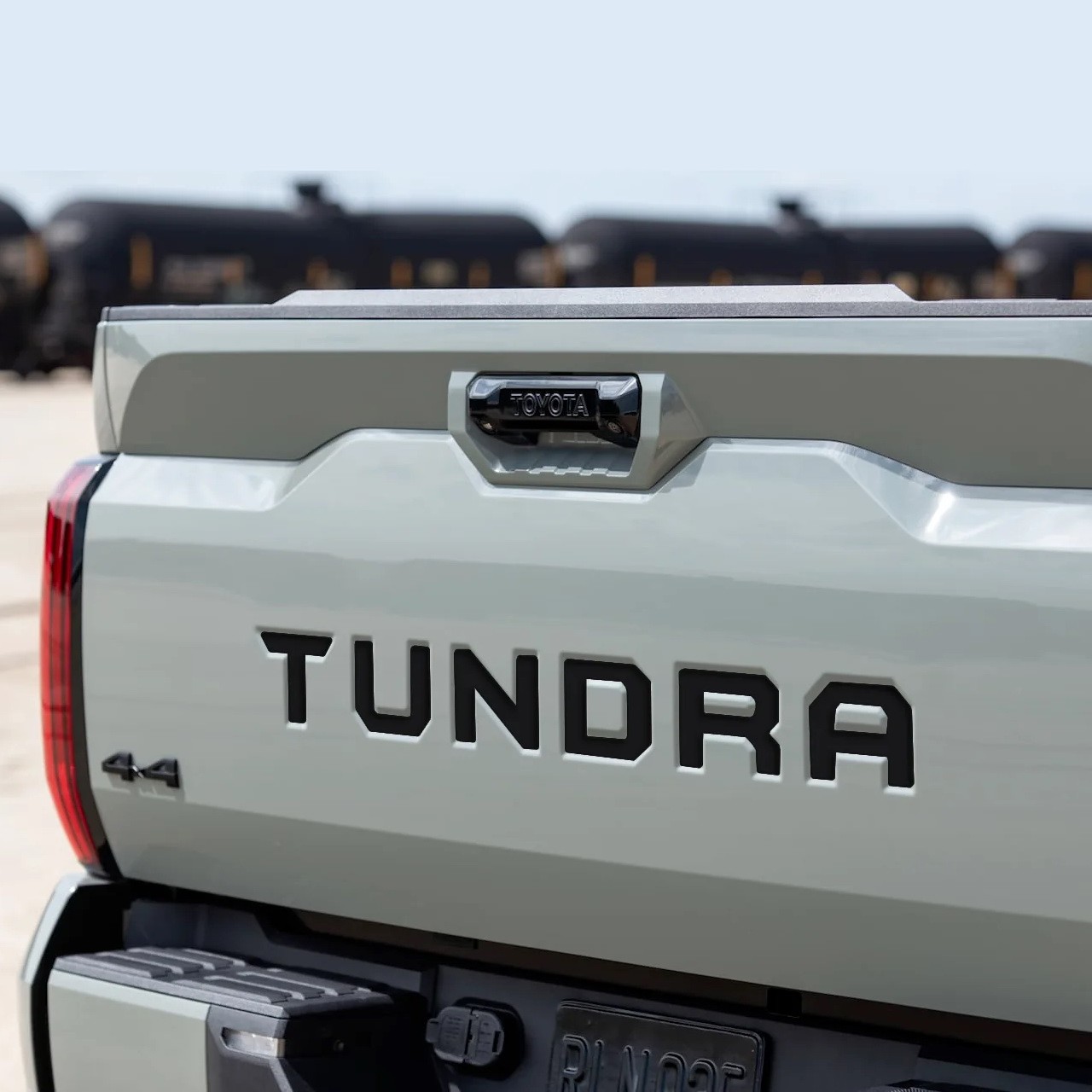 Matte Black Finish 3D Raised Tailgate Letter Pieces For 2022-up Toyota Tundra