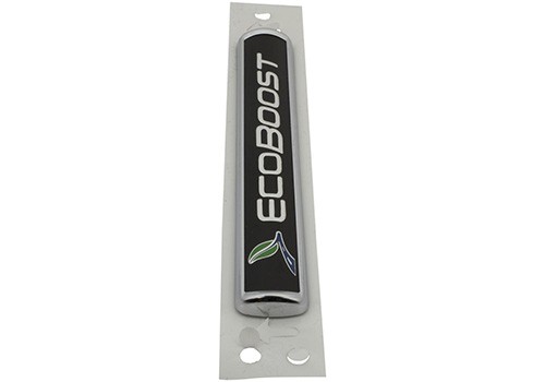 Ford EcoBoost Black and Silver Emblems/Badges (Set of 2)