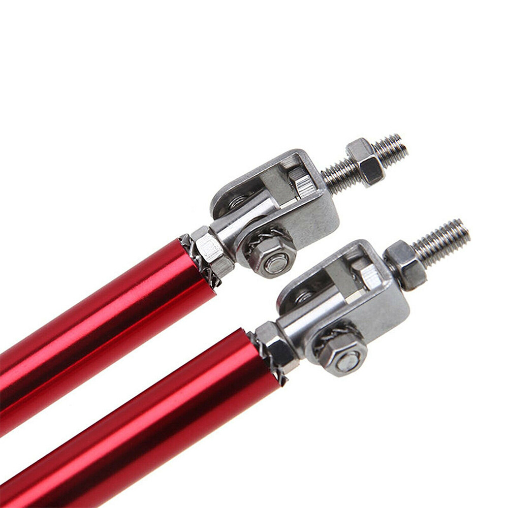 2/4x Universal Adjustable Front Bumper Lips Splitter Strut Rod Tie Support Bar M