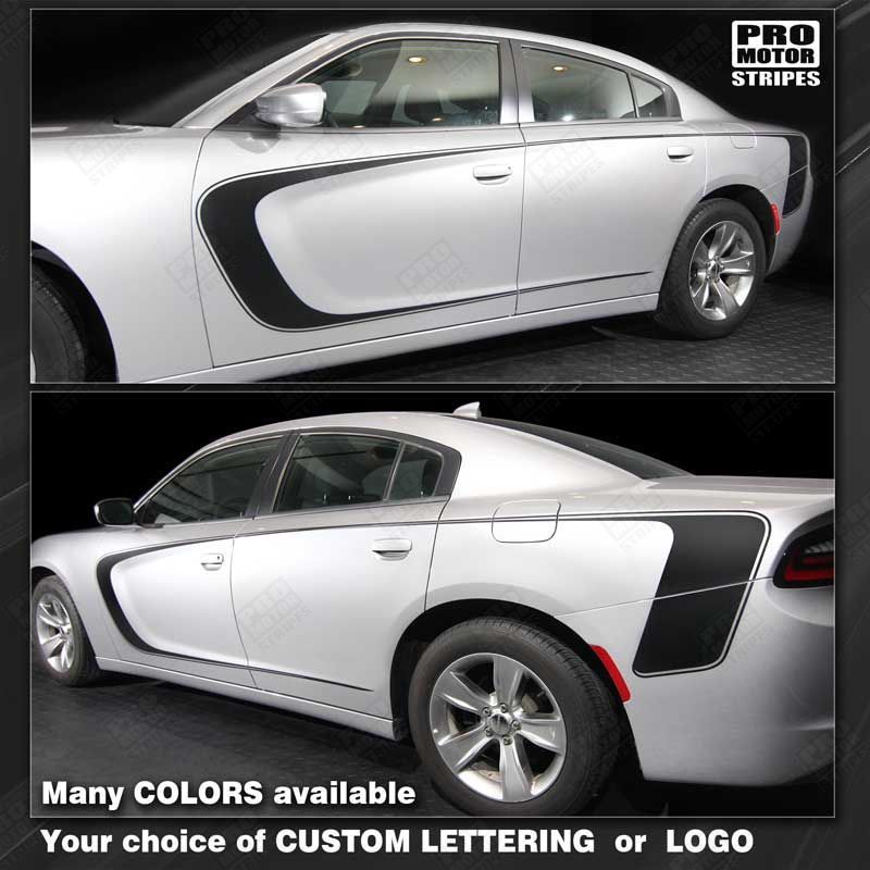 Decals for Dodge Charger 2011-2023 Front Rear Side Accent Stripes (Choose Color)