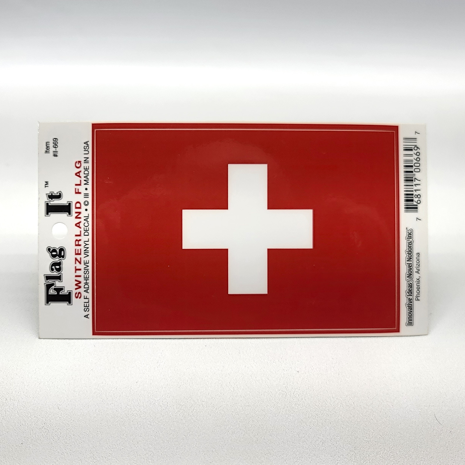 ⭐️ Flag It Switzerland Window Bumper Vinyl Decal Sticker- 3.25″ x 4.875″