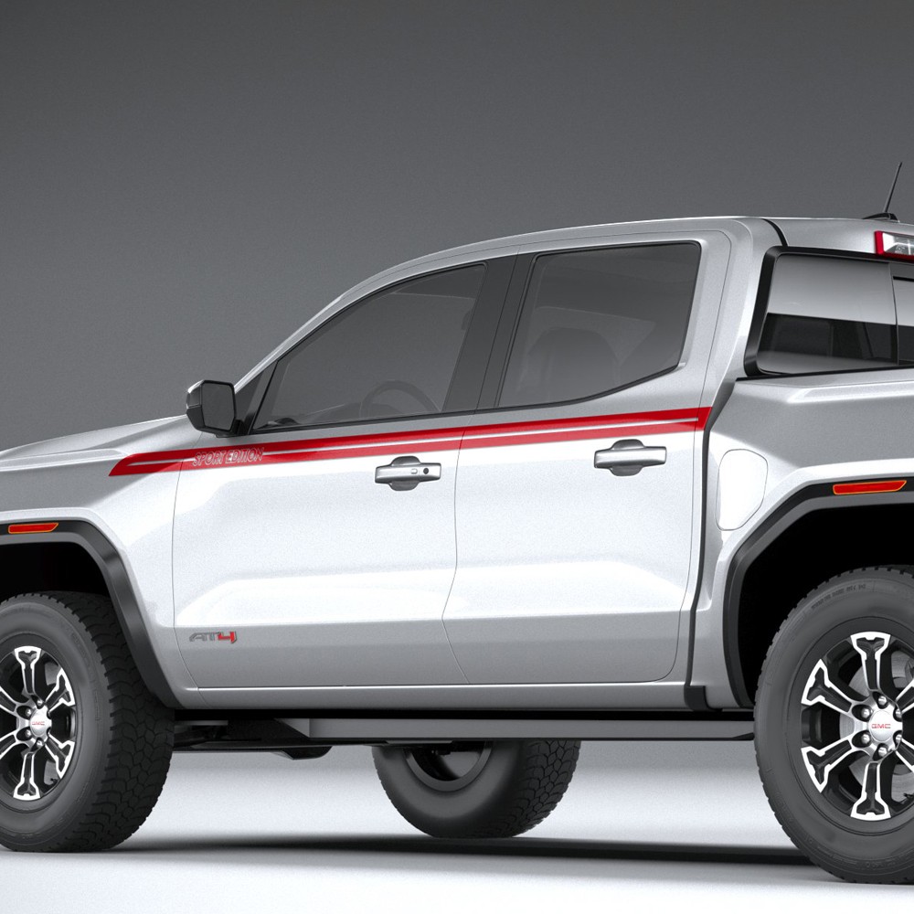 Decal Sticker Vinyl Up Side Racing Stripes Sport Edition for GMC Canyon Denali