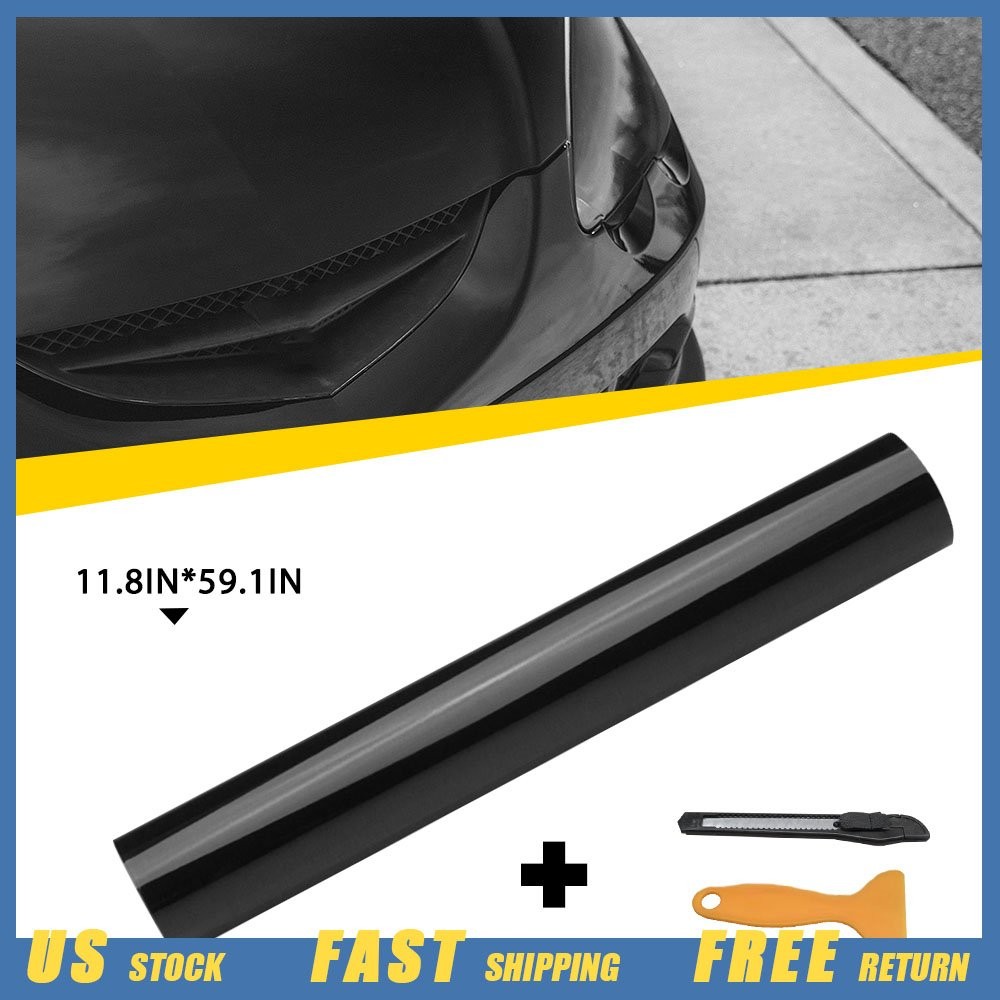 59inches High Quality Gloss Black Wrap Vinyl Sticker Film Car Decal Bubble Free