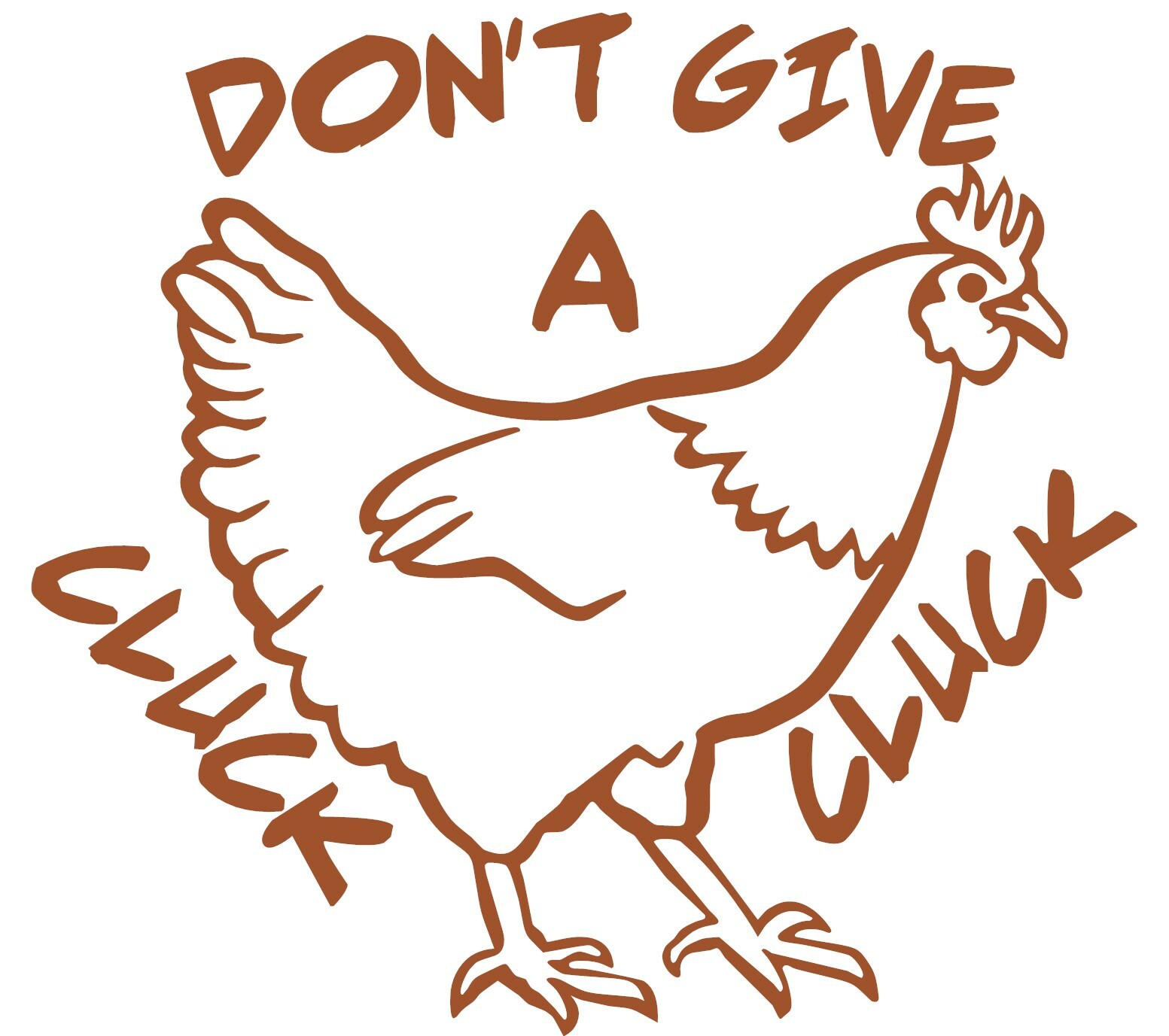 FARM CHICKEN DON’T GIVE A CLUCK DECAL STICKER