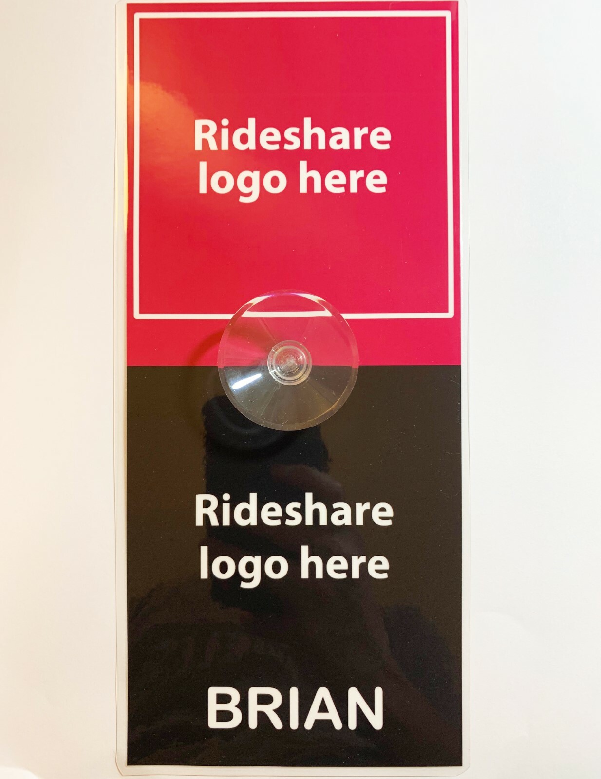 Sign Window Decal with Strong Suction Cups
