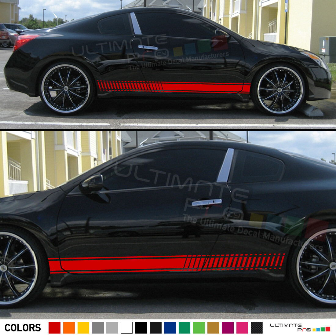Stripe Decal for Nissan Altima S SV SL SR, SR VC–Turbo Midnight Stickers design