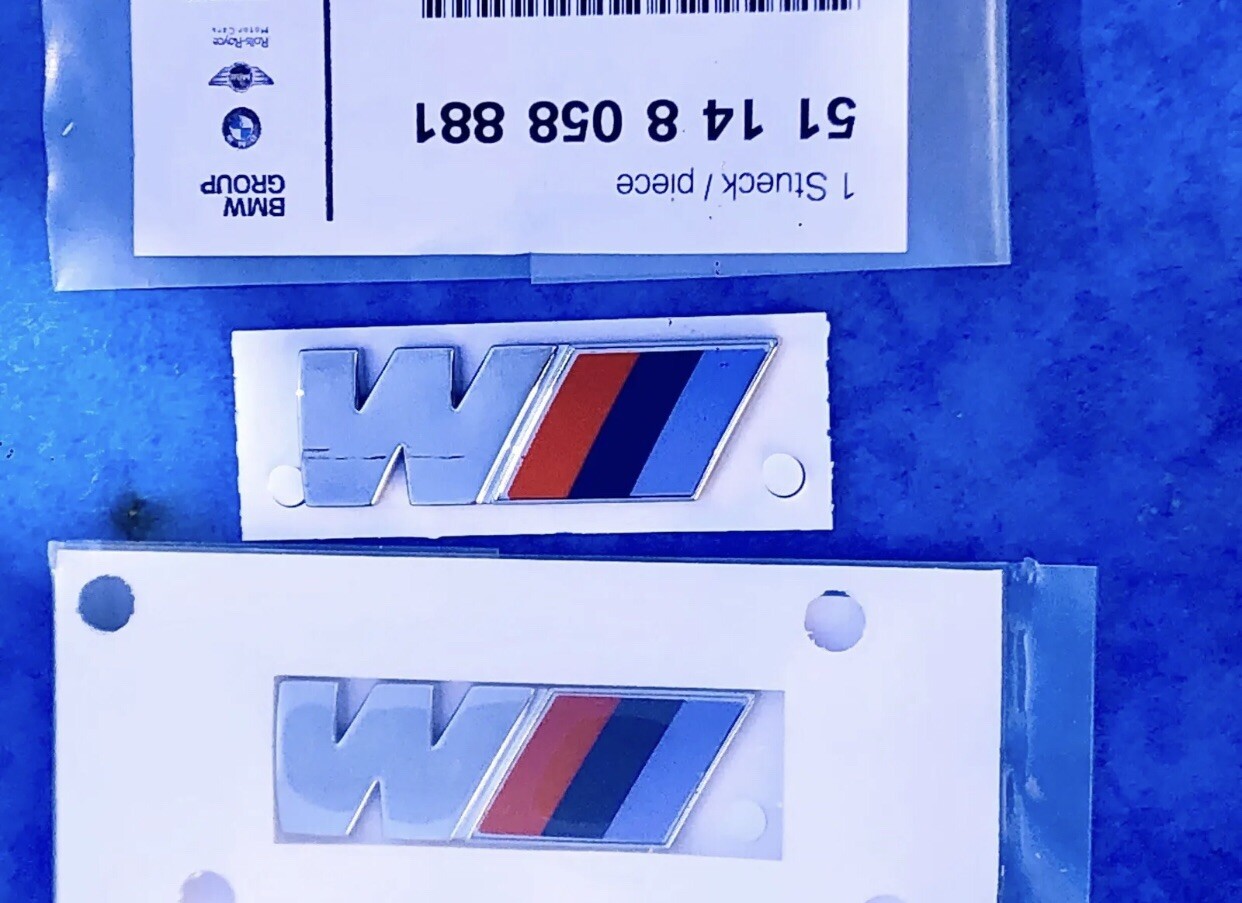 2 BMW LOGO Side Badges Original X6 X2 X3 X4 4.7 X 1.5