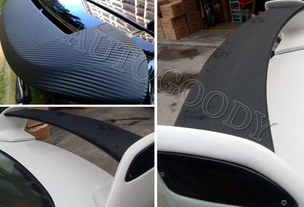 36″ x 60″ Black Carbon Fiber Vinyl Wrap 3D Bubble Free Air Release 3ft x 5ft