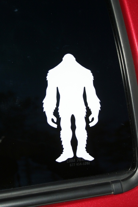 Bigfoot #2 die-cut window sticker, Buy 2 get 1 FREE offer!