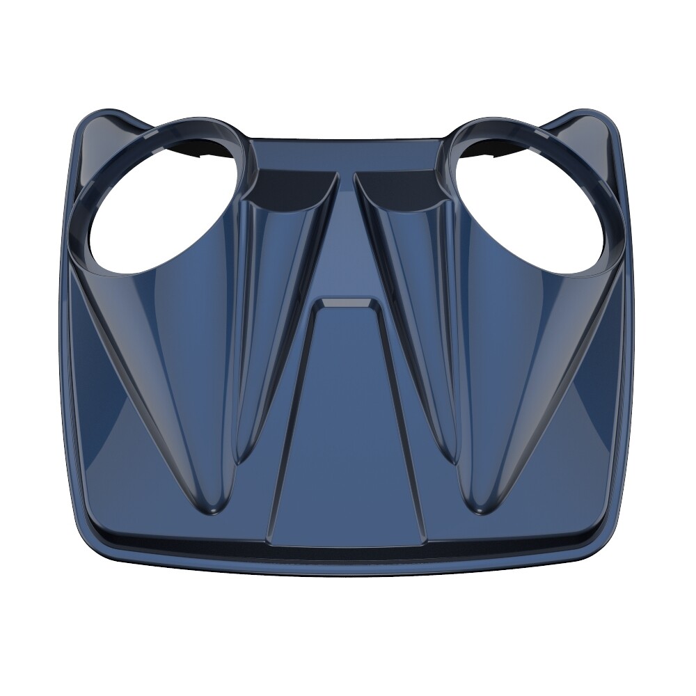 Midnight Blue 8” Speaker Lids For Advanblack/Harley Chopped Tour Pack