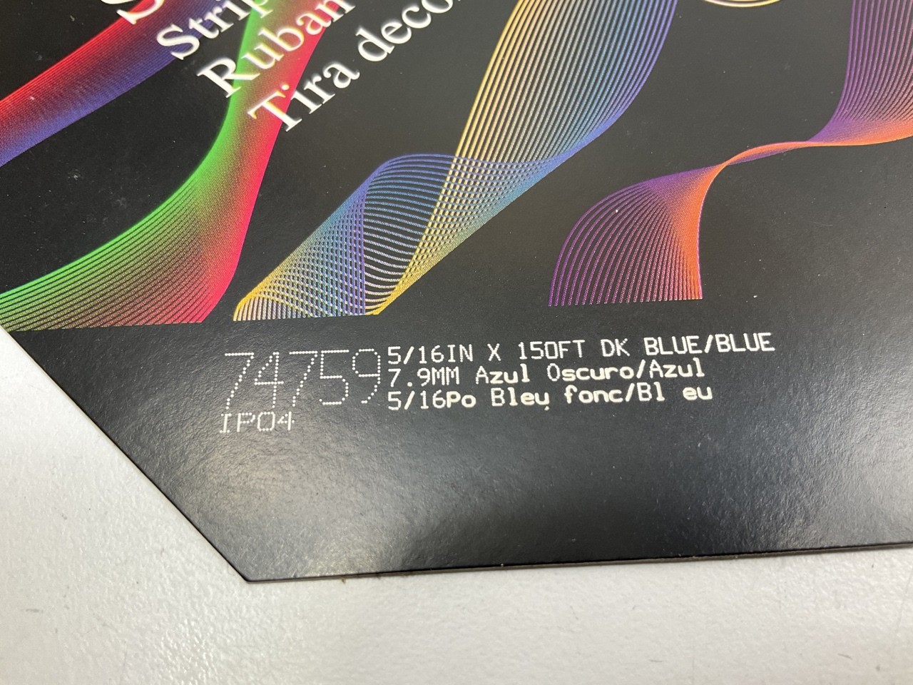 3M 74759 Pinstripe Striping Tape – 5/16″ X 150 Feet – Dark Blue / Blue Stripe