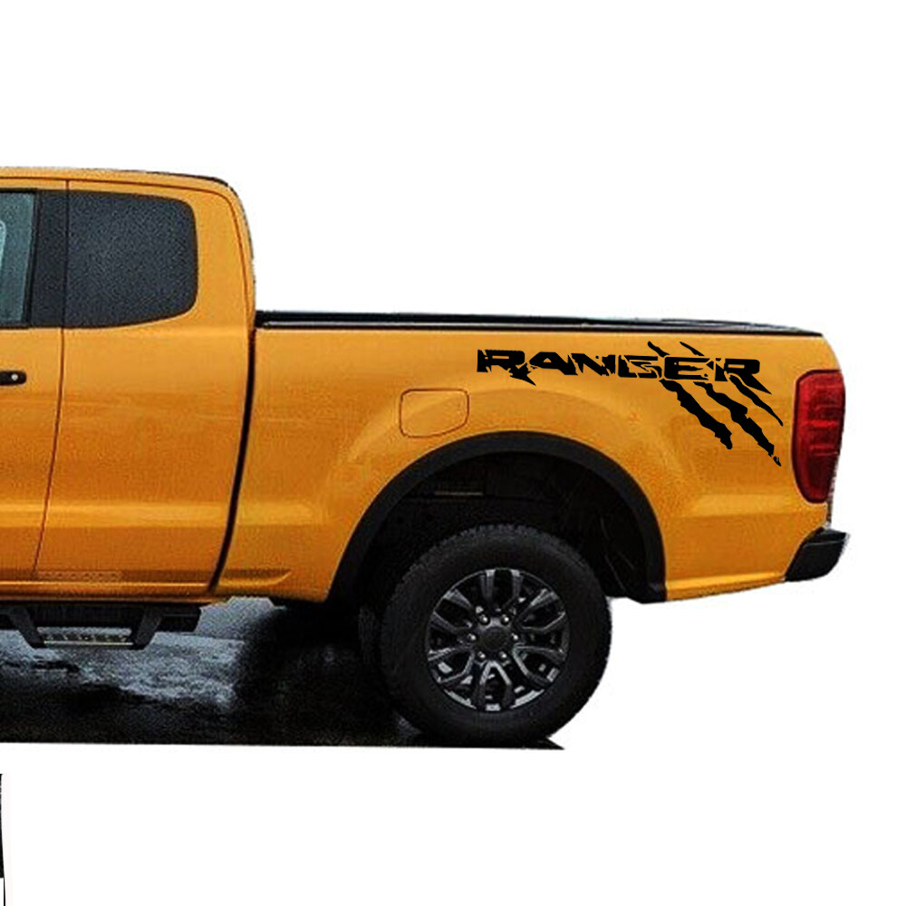 Truck Bed Vinyl Graphics Side Claw Car Decal Stickers for Ford Ranger 2PCS