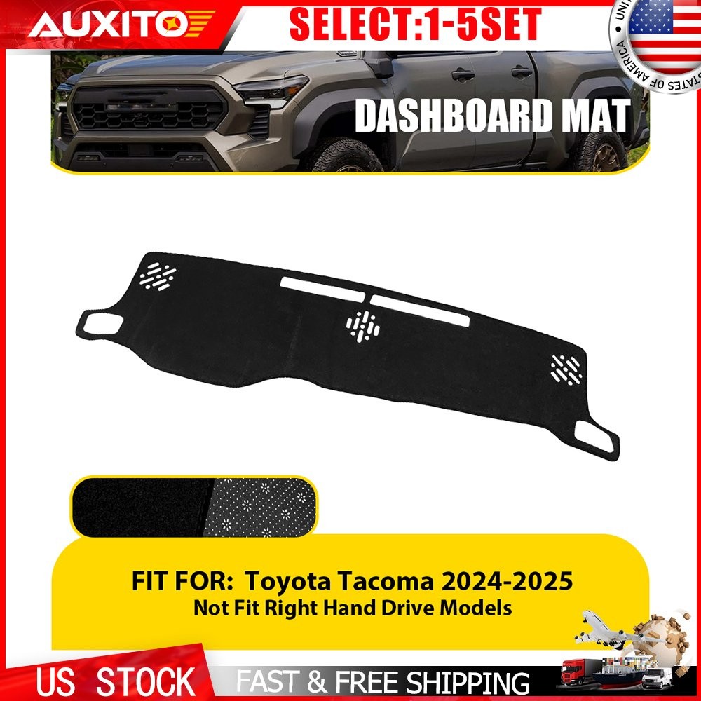 For Toyota Tacoma LHD 24 25 Dashboard Cover Pad Non-slip Sunshield Dash Mat 1-5X