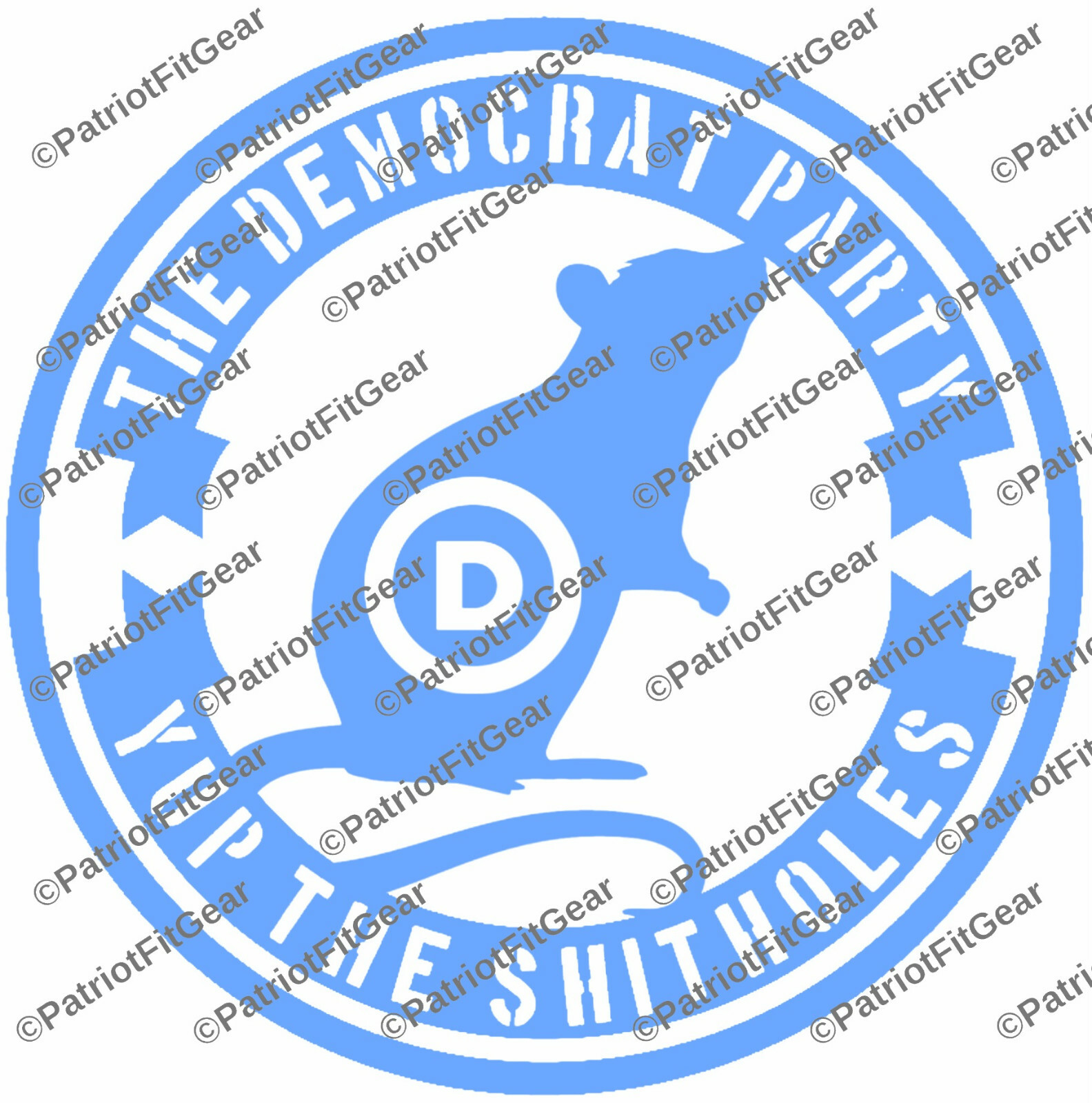Rat Infested,The Democrat Party,Yup Sh*tholes,Liberals Suck,Sticker,Vinyl Decal