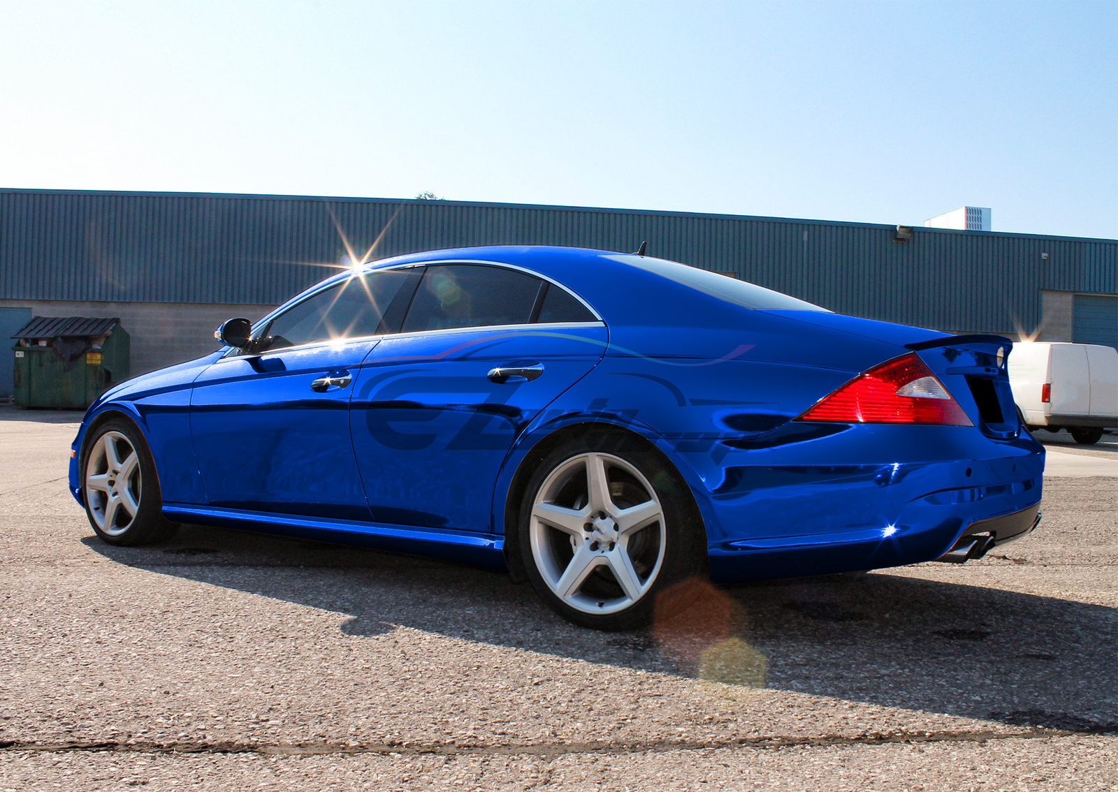 ESSMO PET Super Chrome Stretch Royal Blue Vehicle Vinyl Wrap Decal Sticker Sheet