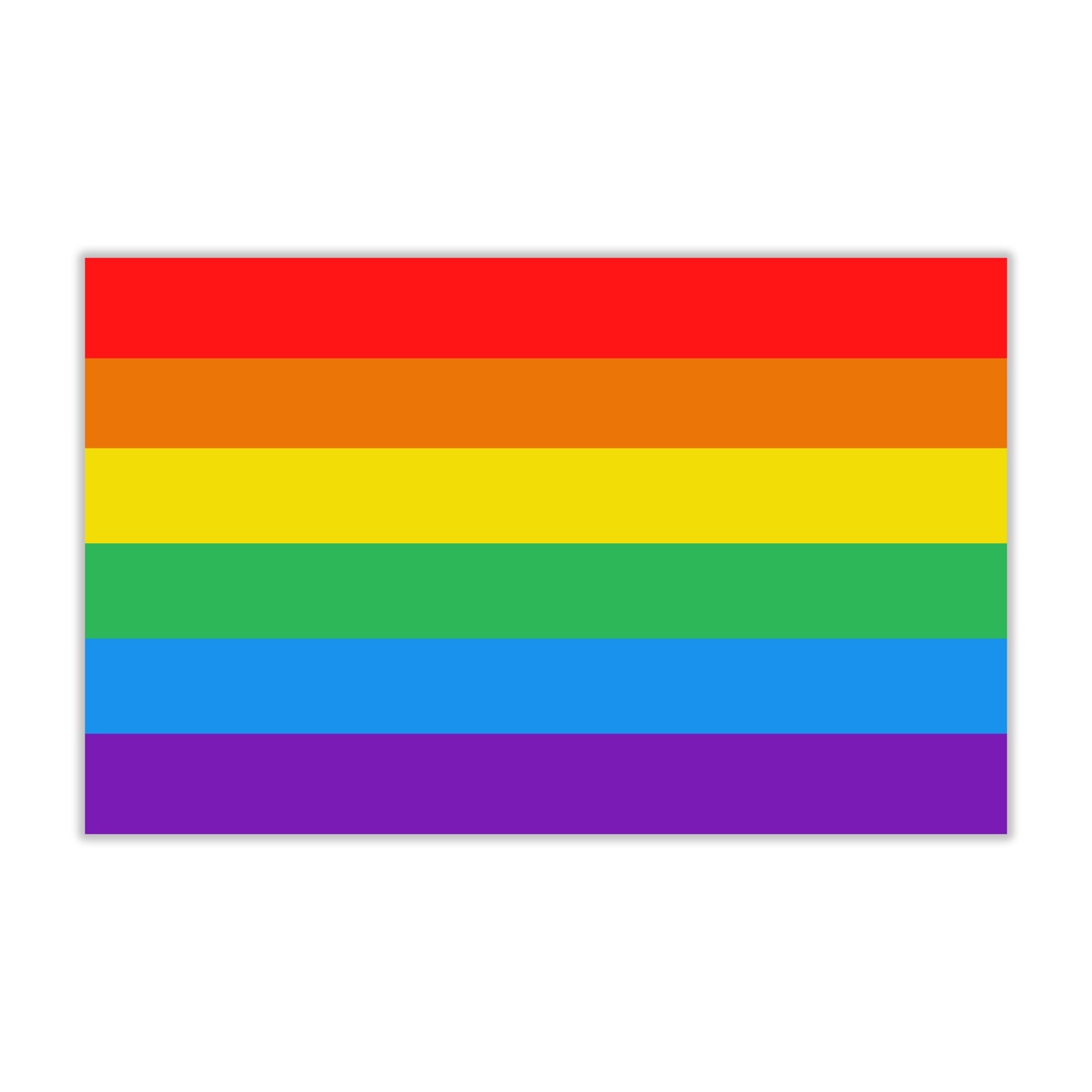 Rectangle RAINBOW STICKER FLAG LGBT Gay Free Love Pride CAR TRUCK WINDOW DECAL