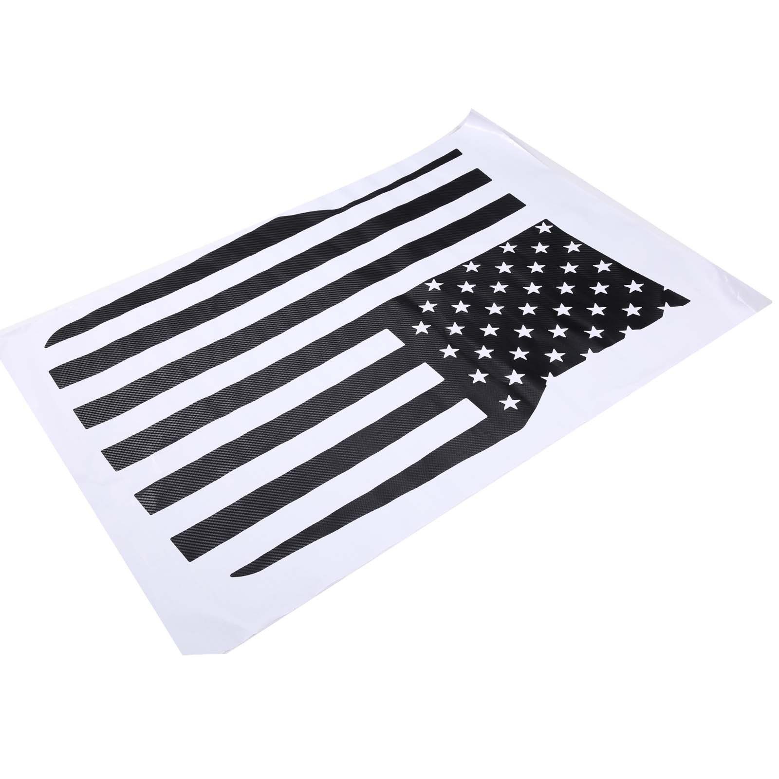 Front Hood Black USA Flag Graphic Vinyl Decal Fit For Ford Maverick 2022-2025 US