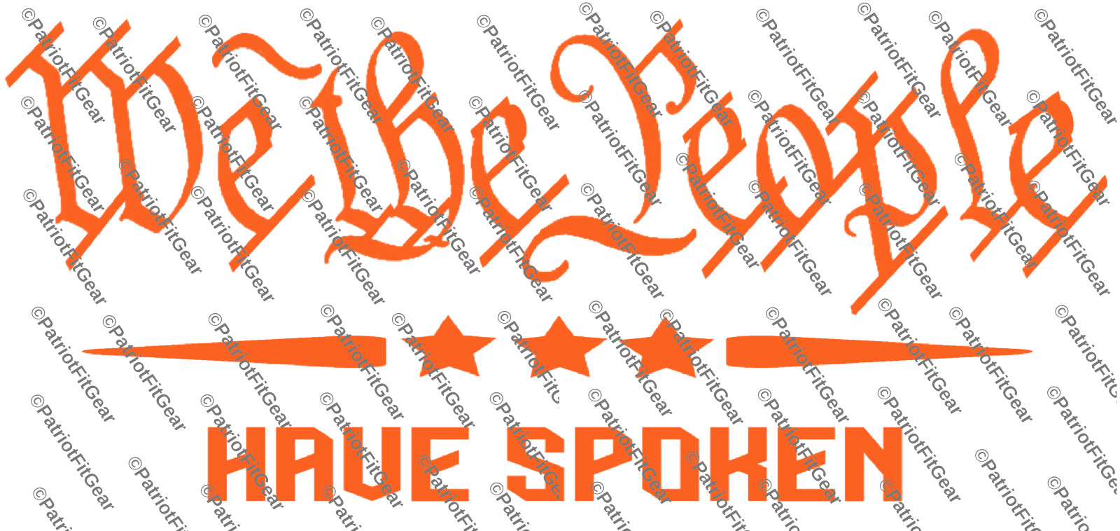 We The People Have Spoken,America First,Faith Family Freedom,Custom Vinyl Decal