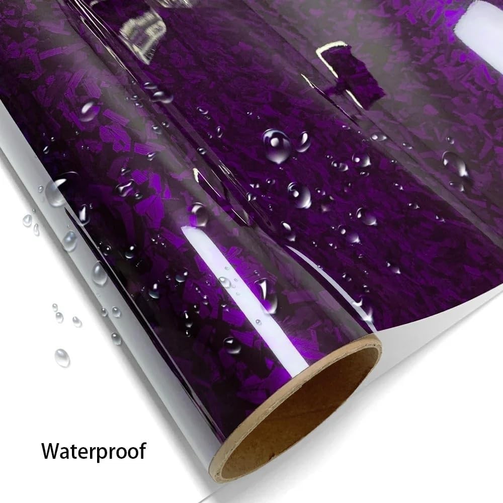 Purple Forged Carbon Fiber Vinyl Wrap Roll – DIY Car, Motorcycle, SUV, Truck …