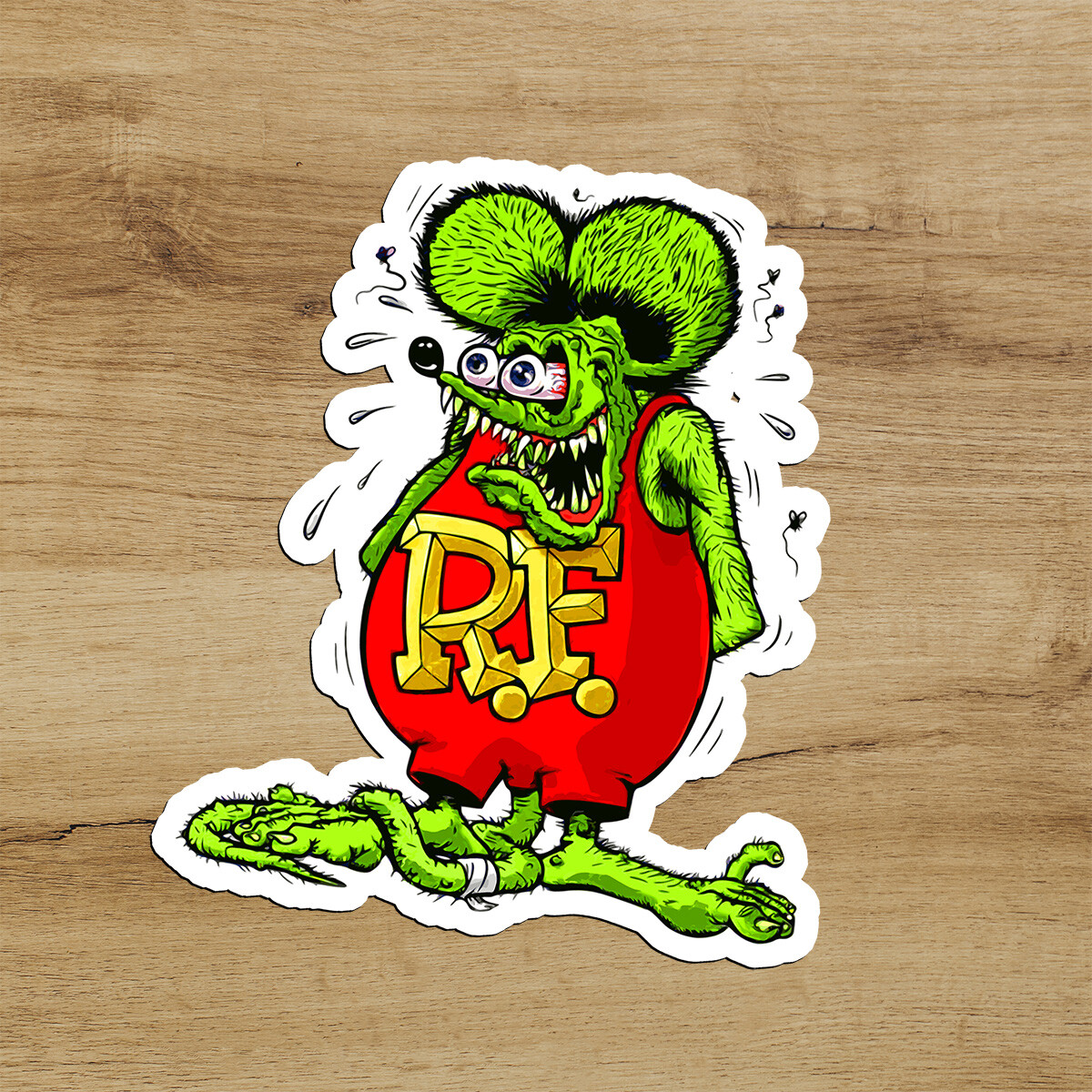Rat Fink Mouse Premium Vinyl Sticker 3 inches Decal Car Bottle Window Bike