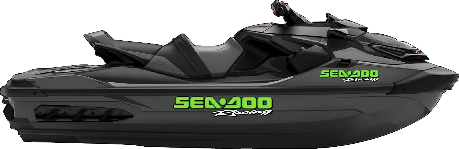 SEA-DOO Racing / PAIR / 12″ LIME GREEN Vinyl Vehicle Watercraft Decal Graphic