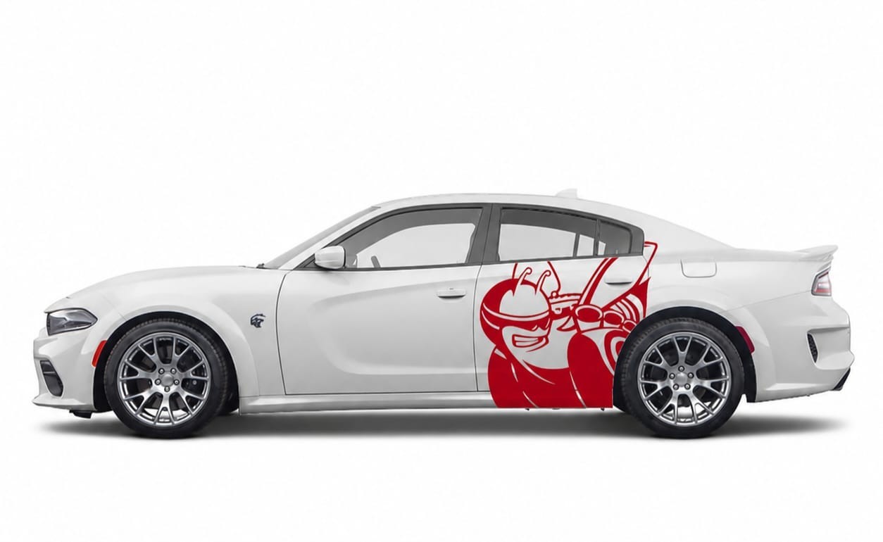 XL Scat Pack Tailgate Bee Car DECAL for Both Sides fits Charger/Challenger1 Pair