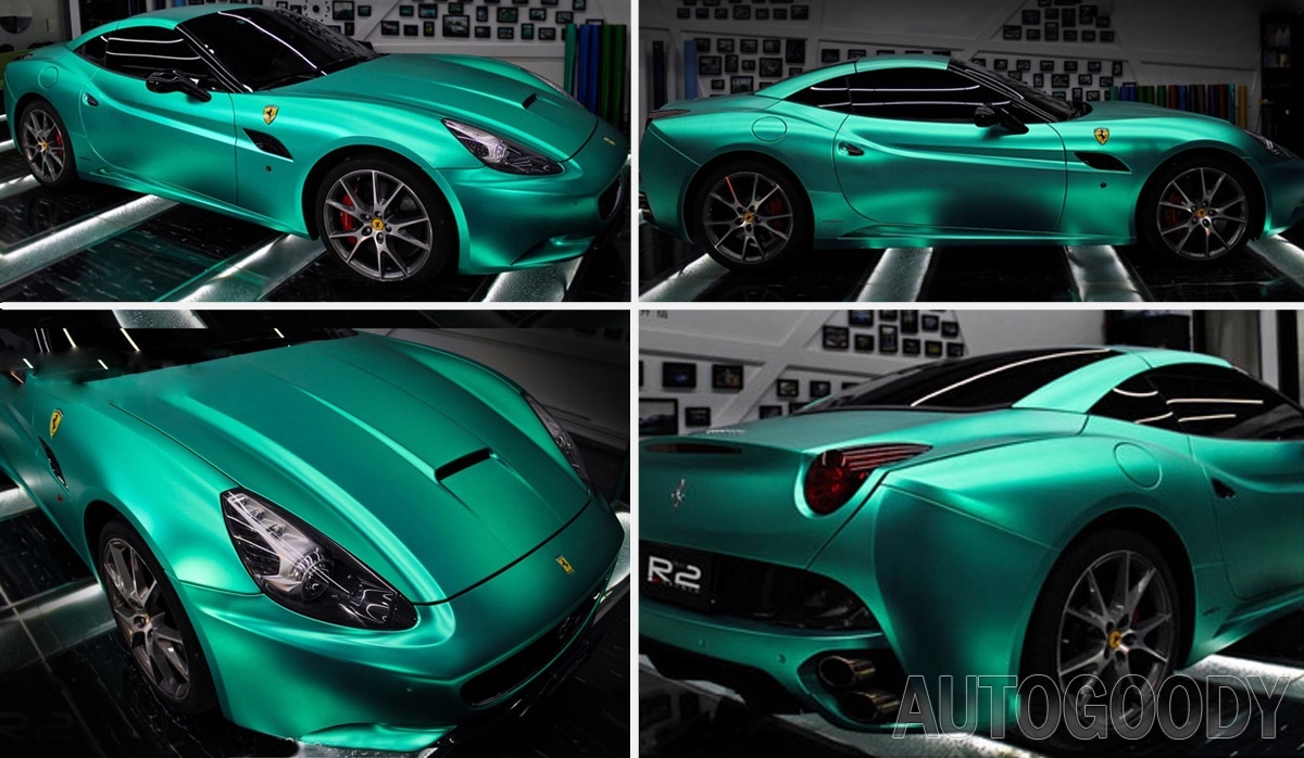 36″ x 60″ Satin Matte Chrome Metallic Teal Green Vinyl Film Wrap Bubble Free