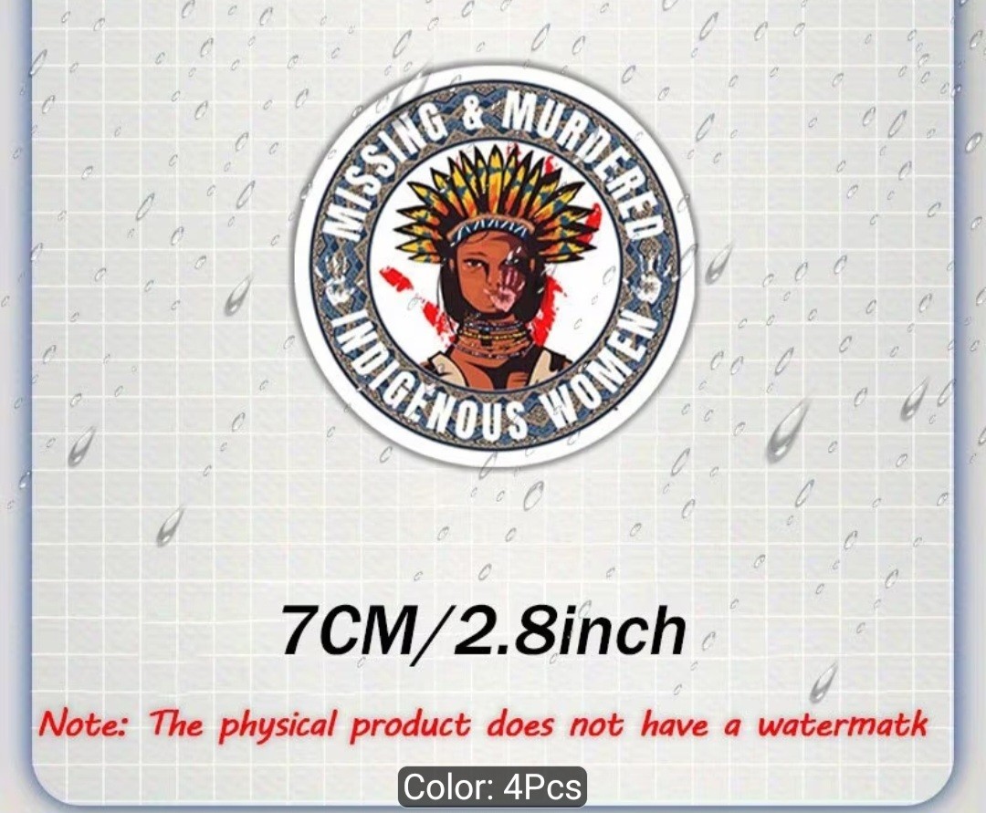 No More Stolen Sisters Car Truck Decal STICKER MMIW 3×3 In Free Shipping