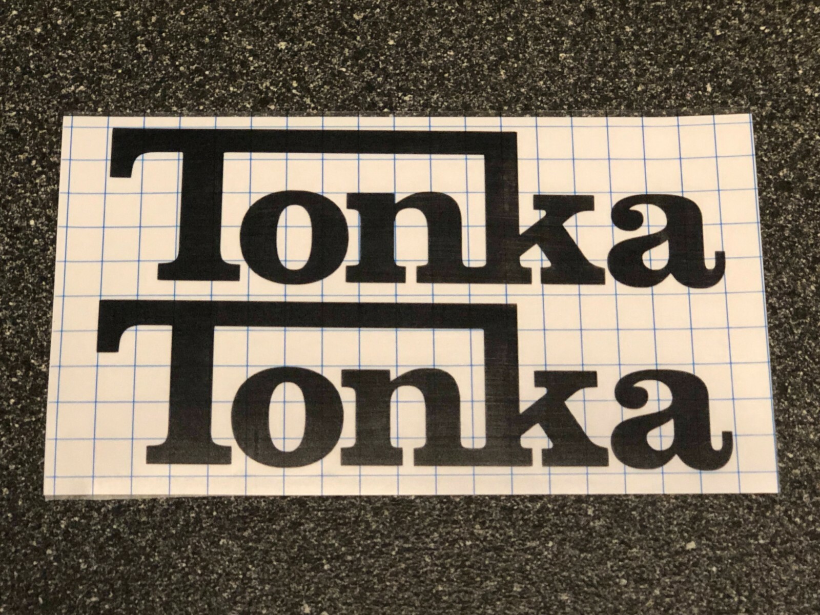 2x Tonka Truck Logo Vinyl Sticker Decal 4″ 6″ 8″ 12″ 16″ 20″ 23″