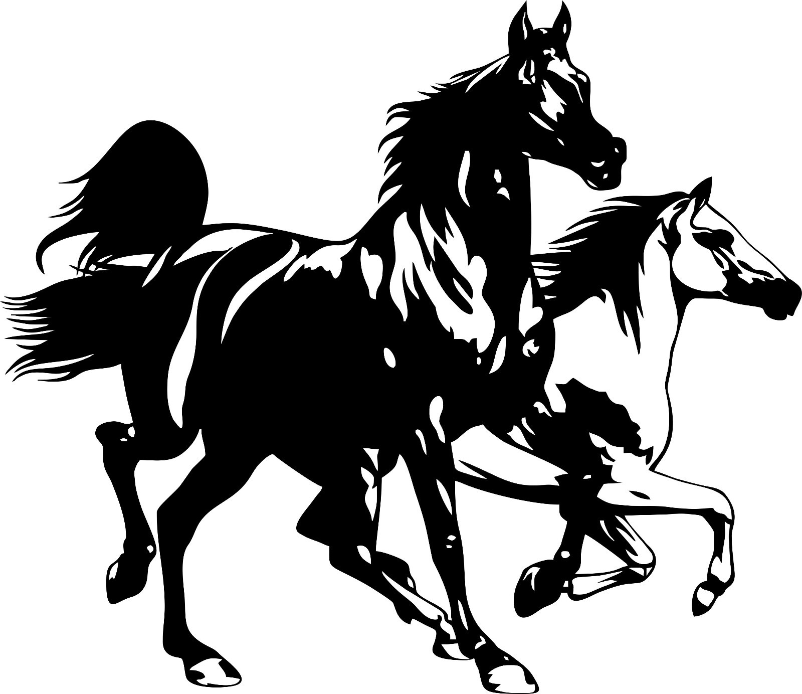 Horse Horses Running Rodeo Car Truck Window Laptop Vinyl Decal Sticker