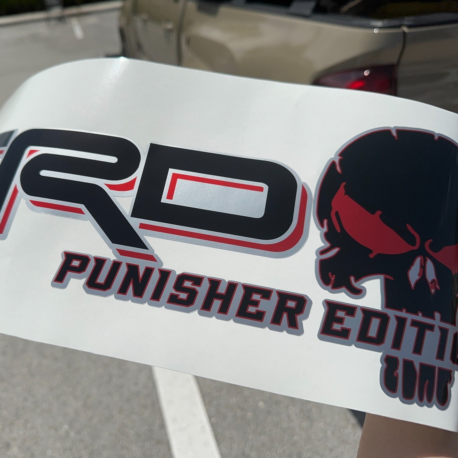 TRD Tacoma Skull Bedside Accessories Exterior Sports Punisher Edition Decals
