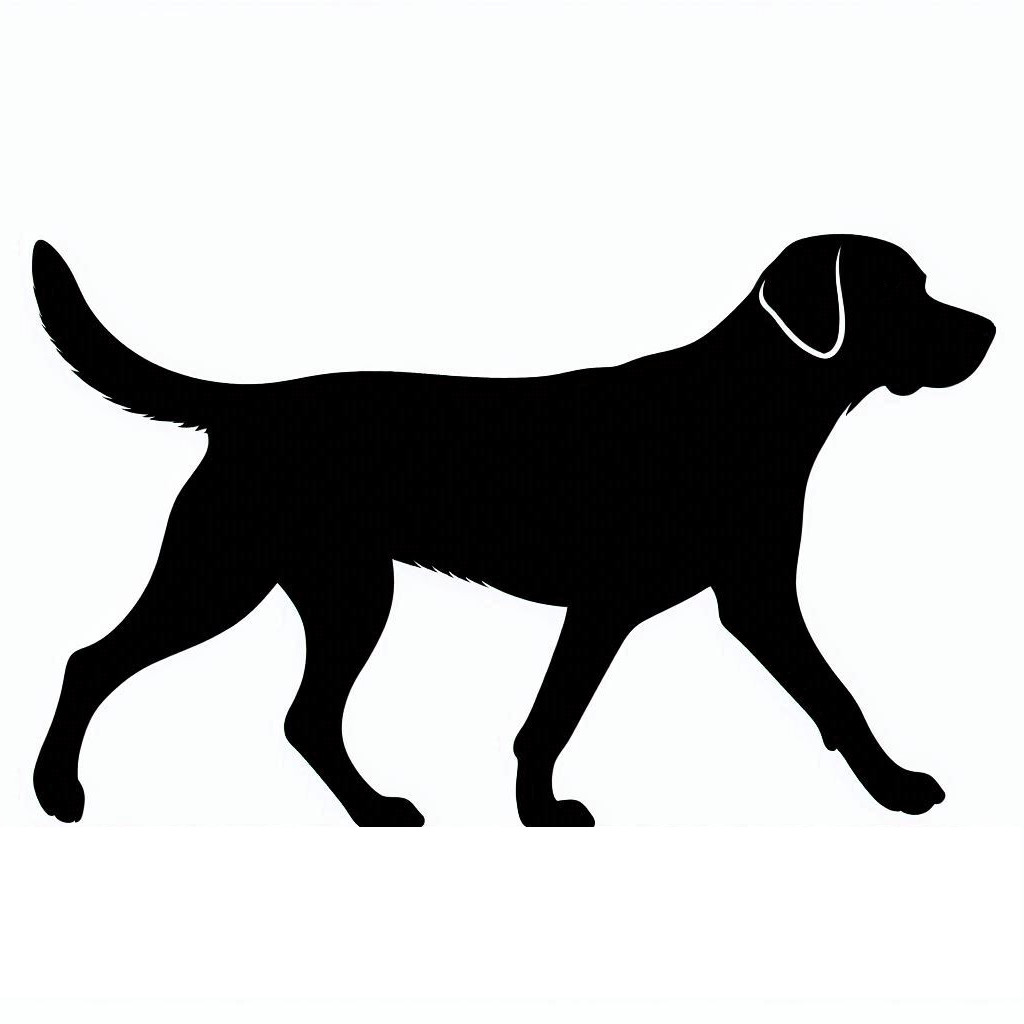 Walking Labrador Lab Dog Car Laptop Die Cut Vinyl Sticker Decal Left or Right
