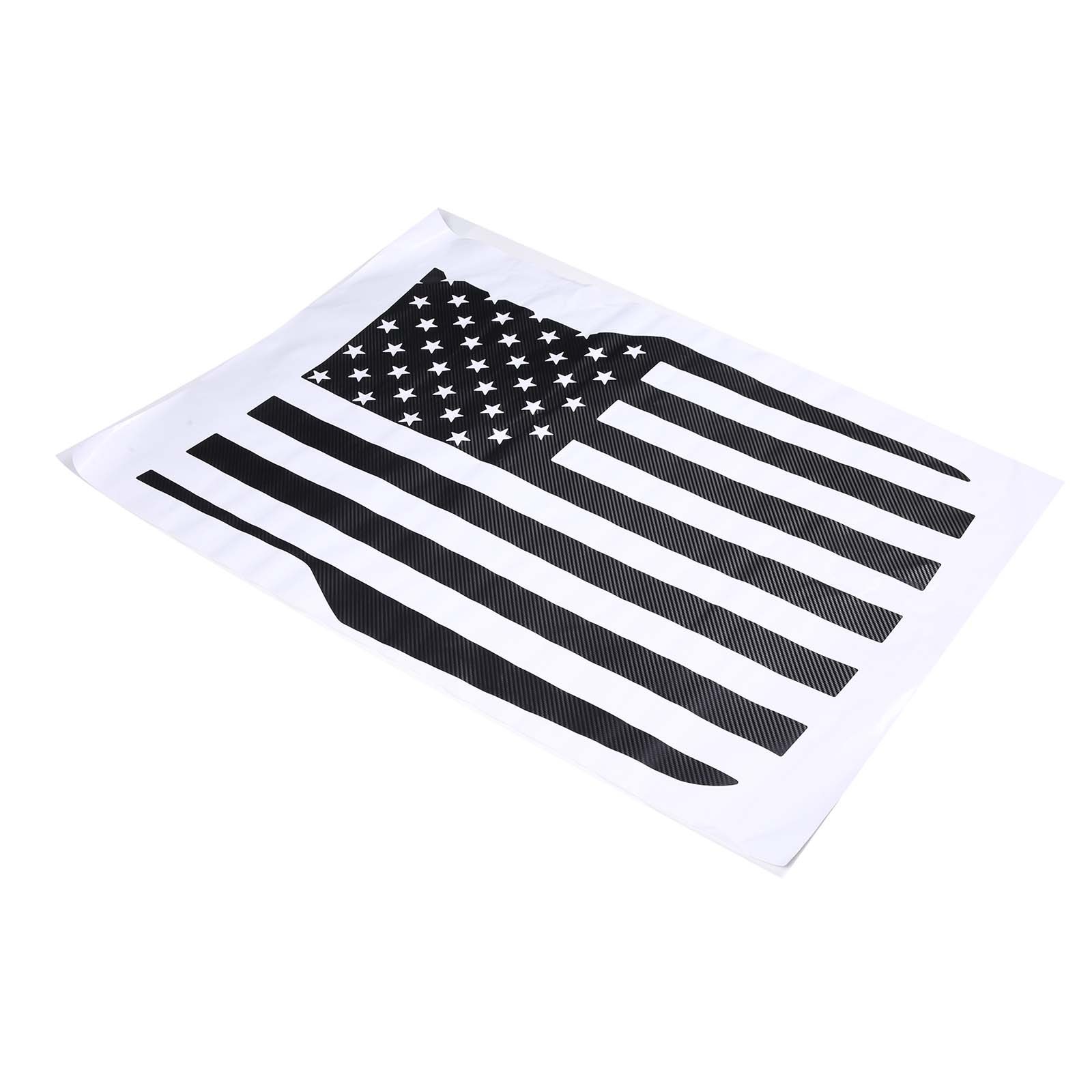 Front Hood Black USA Flag Graphic Vinyl Decal Fit For Ford Maverick 2022-2025 US
