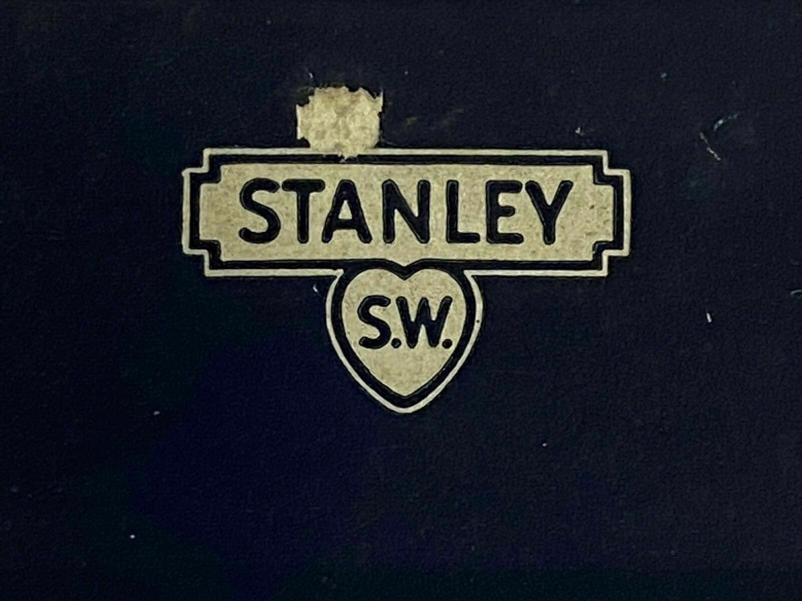 Stanley Tools Sweetheart Oak Box Logo Black White Vinyl Decals set of 2 Large