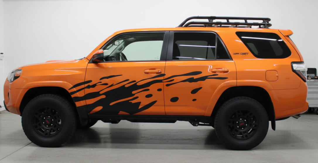 MUD SPLASH Vinyl Decal Graphics Left & Right Side Set – 85″x23″ Off-road trucks